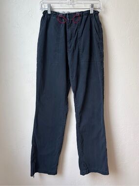 Vintage Bugle Boy Utility Hiking Travel Pants Adjustable Waist Ankle Zip Men’s S